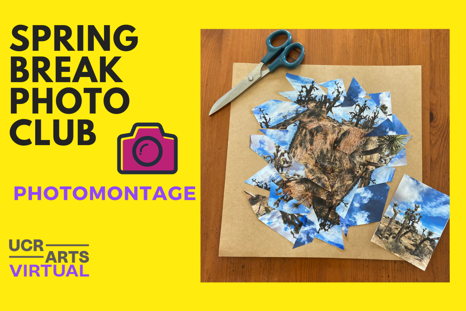 Spring Break Photo Club Photomontage Virtual UCR ARTS